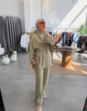 çağla 3137 pantolonlu takım