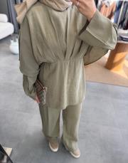 çağla 3137 pantolonlu takım 3