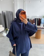 lacivert 3137 pantolonlu takım 2