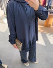 lacivert nakış detaylı takım 2