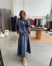 lacivert 6175 etekli takım