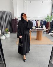 siyah kimonolu etekli takım