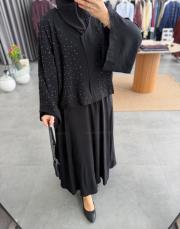 siyah kimonolu etekli takım 3