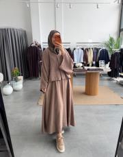 vizon kimonolu etekli takım