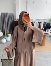 vizon kimonolu etekli takım 4