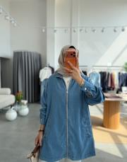 mavi 5647 fermuarlı tensel denim kap 2