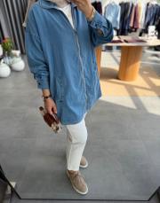 mavi 5647 fermuarlı tensel denim kap 3