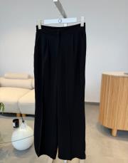 siyah arkası lastikli palazzo pantolon