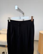 siyah arkası lastikli palazzo pantolon 2