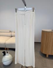 açık krem arkası lastikli palazzo pantolon