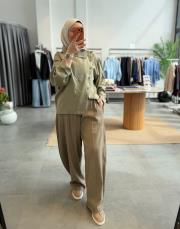 çağla asimetrik düğmeli gömlek 3