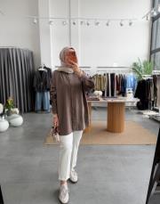 vizon basic oversize gömlek