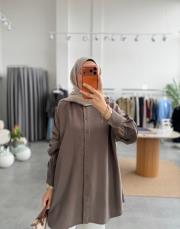 vizon basic oversize gömlek 2