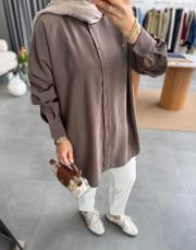 vizon basic oversize gömlek 3