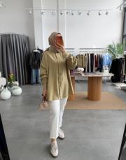 ıhlamur basic oversize gömlek 2