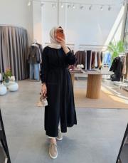 siyah müslin araboy gömlek tunik