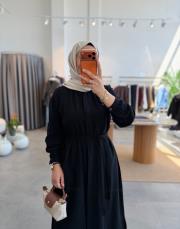 siyah müslin araboy gömlek tunik 2