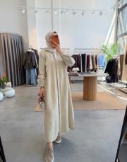 bej müslin araboy gömlek tunik 2