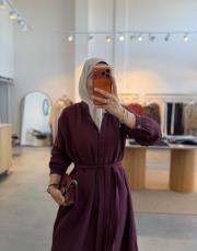 bordo müslin araboy gömlek tunik 4