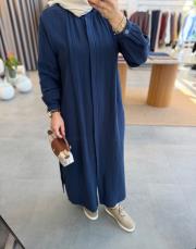 lacivert müslin araboy gömlek tunik 3