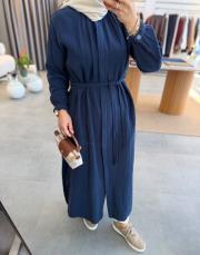 lacivert müslin araboy gömlek tunik 4