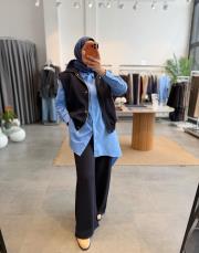 lacivert fermuarlı vatkalı yelek 3