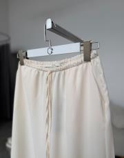 ekru beli lastikli bol pantolon 2