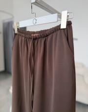 kahve beli lastikli bol pantolon 2