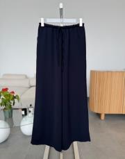 lacivert beli lastikli bol pantolon