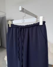 lacivert beli lastikli bol pantolon 2