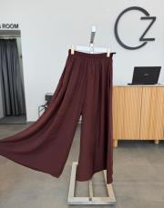 açık bordo tensel pantolon etek
