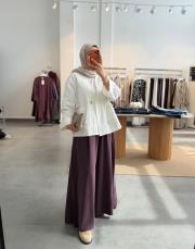 mürdüm tensel pantolon etek 5