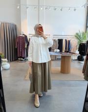 beyaz sahra keten gömlek 2