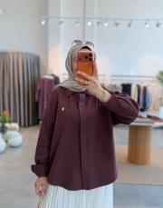 bordo sahra keten gömlek 2