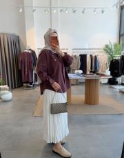 bordo sahra keten gömlek 3