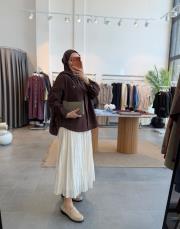 kahve sahra keten gömlek 3