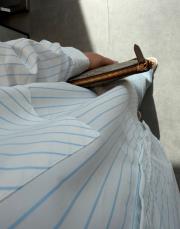 mavi çizgili oversize gömlek 3