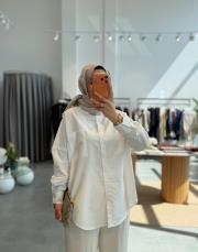 pembe çizgili oversize gömlek 2