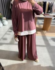 mürdüm yazlık oysh pantolonlu takım 4