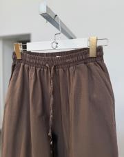kahve keten şalvar pantolon 2