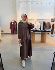 kahve 3068 oysh etekli takım
