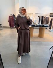 kahve 3068 oysh etekli takım 4