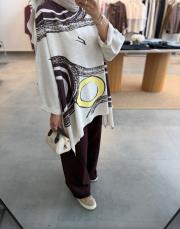 bordo otantik keten takım 4