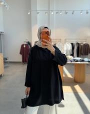 siyah basic cepli sweat 2
