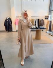 sütlü kahve müslin kimono kap