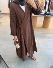 kahve müslin kimono kap 3