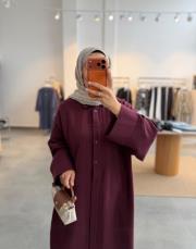 bordo oversize müslin tunik 3