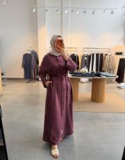 mürdüm oversize tesla tunik elbise 2