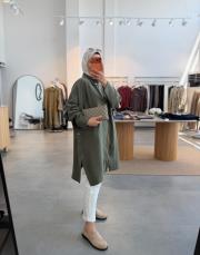 haki 3414 yanları  çıtçıt detaylı kap