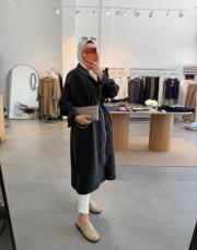 siyah 3439 apolet detaylı fermuarlı kap 2
